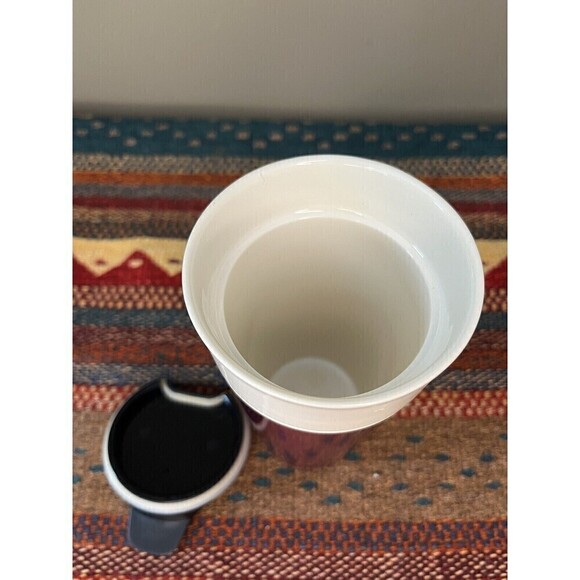 Starbucks Hybrid Pink Berry Ceramic Strainless Steel Tumbler Travel Mug 12oz - Picture 5 of 5